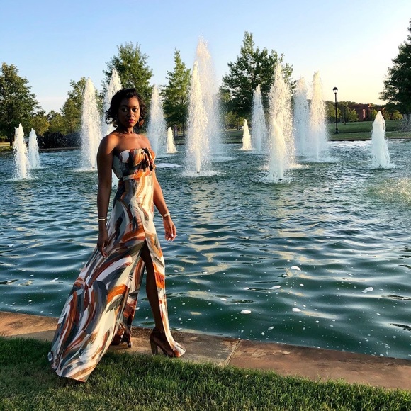 Multicolored Maxi Dress - Picture 1 of 6